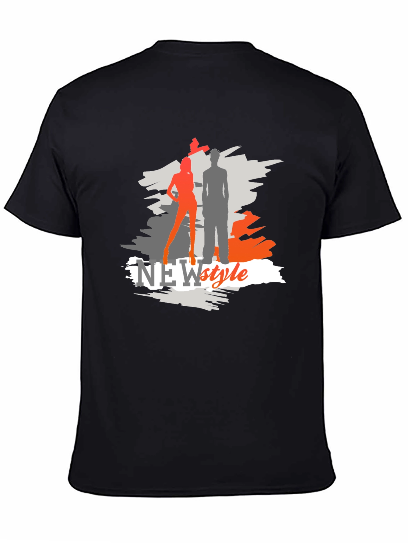 New Style Graphic Tee - Black