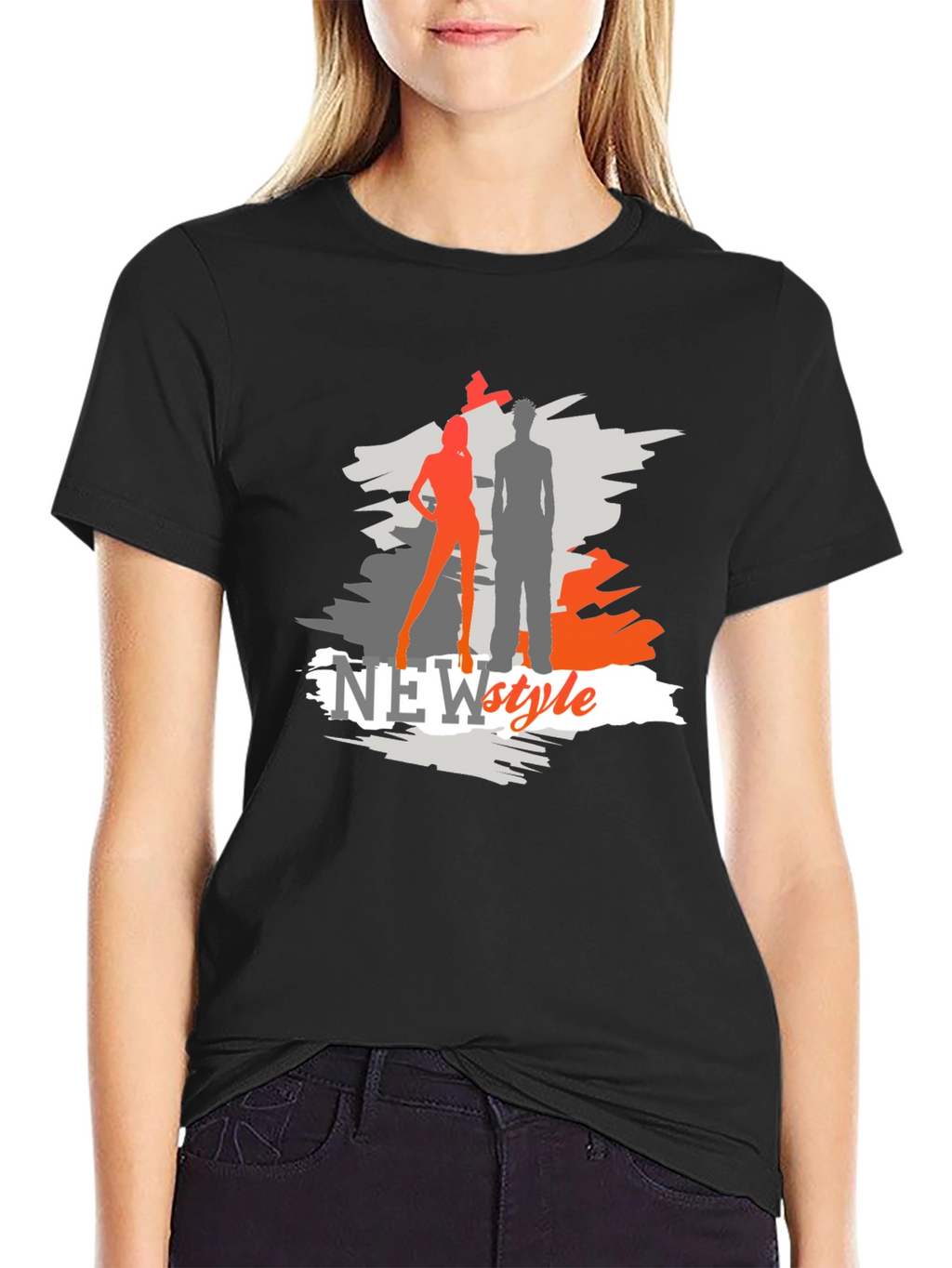 New Style Graphic Tee - Black