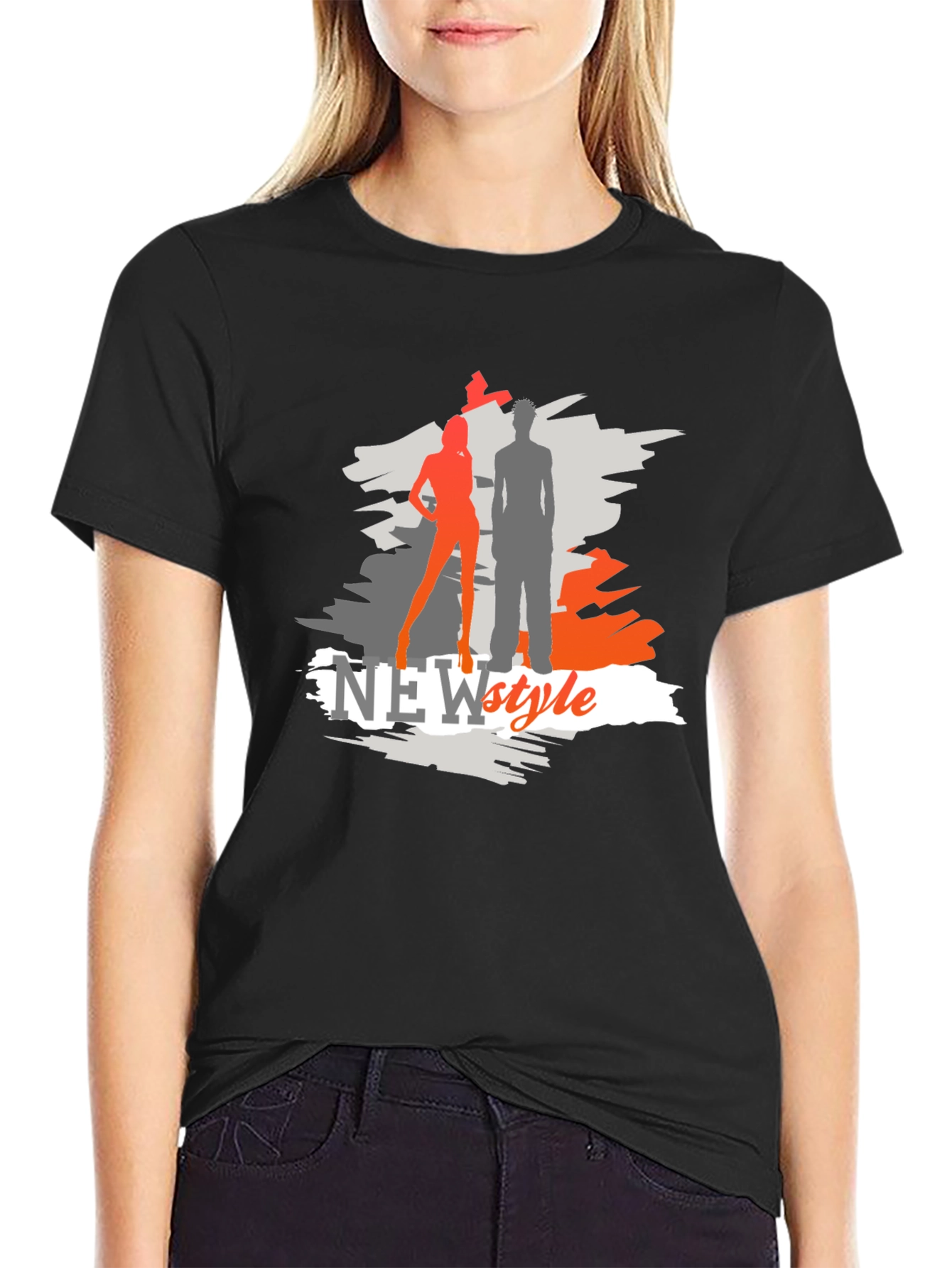 New Style Graphic Tee - Black