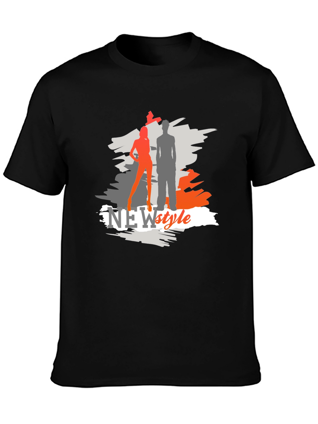New Style Graphic Tee - Black