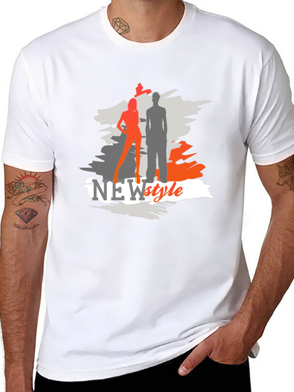 New Style Graphic Tee - Black