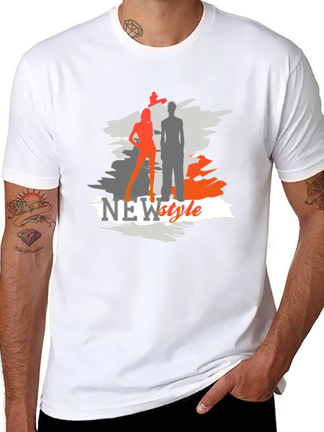 New Style Graphic Tee - Black