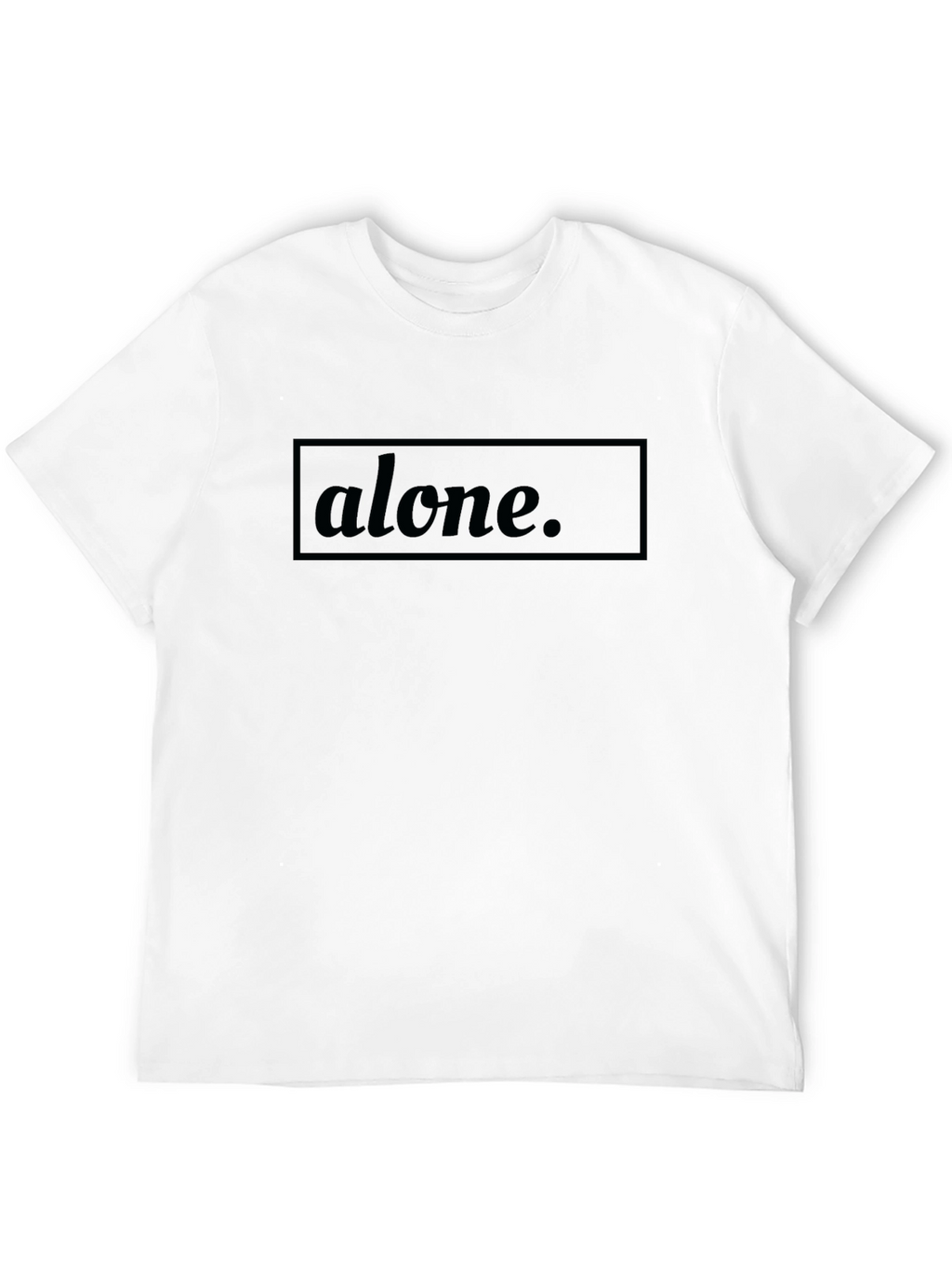 Alone Graphic Tee - Mens Black T-Shirt