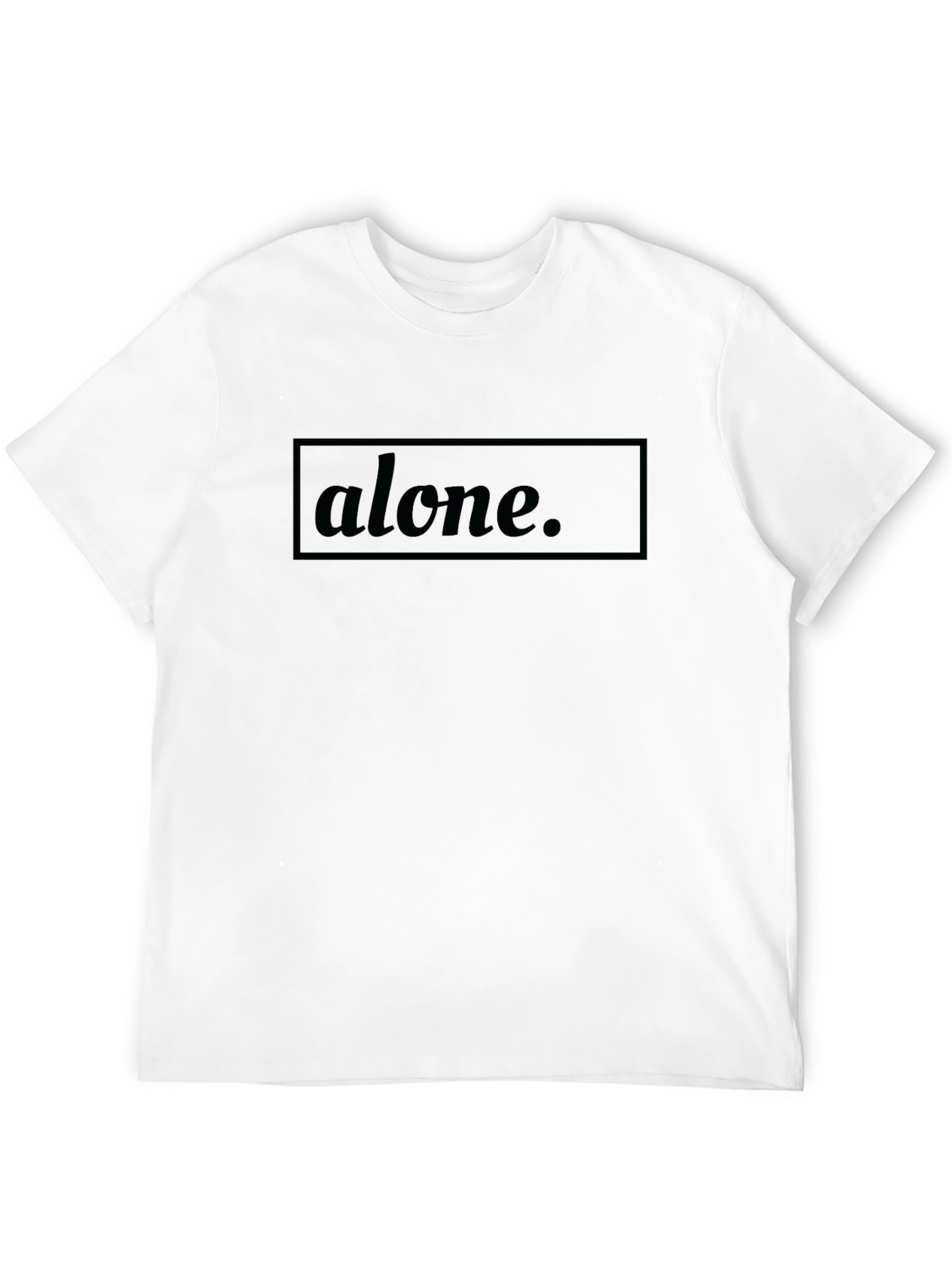 Alone Graphic Tee - Mens Black T-Shirt