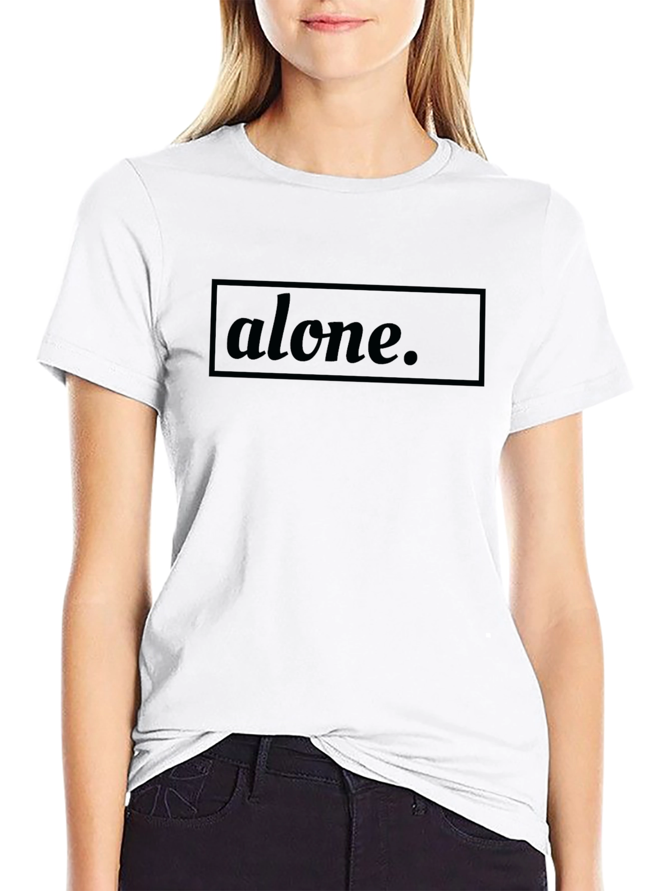 Alone Graphic Tee - Mens Black T-Shirt