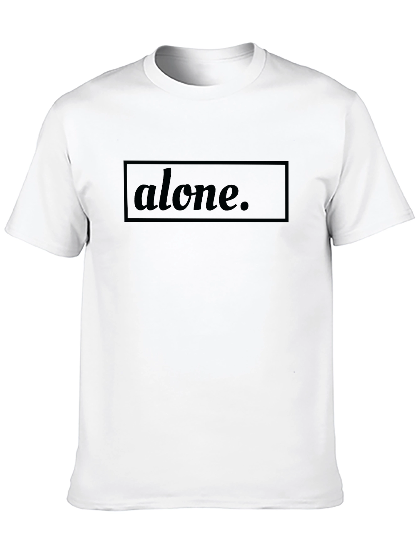 Alone Graphic Tee - Mens Black T-Shirt