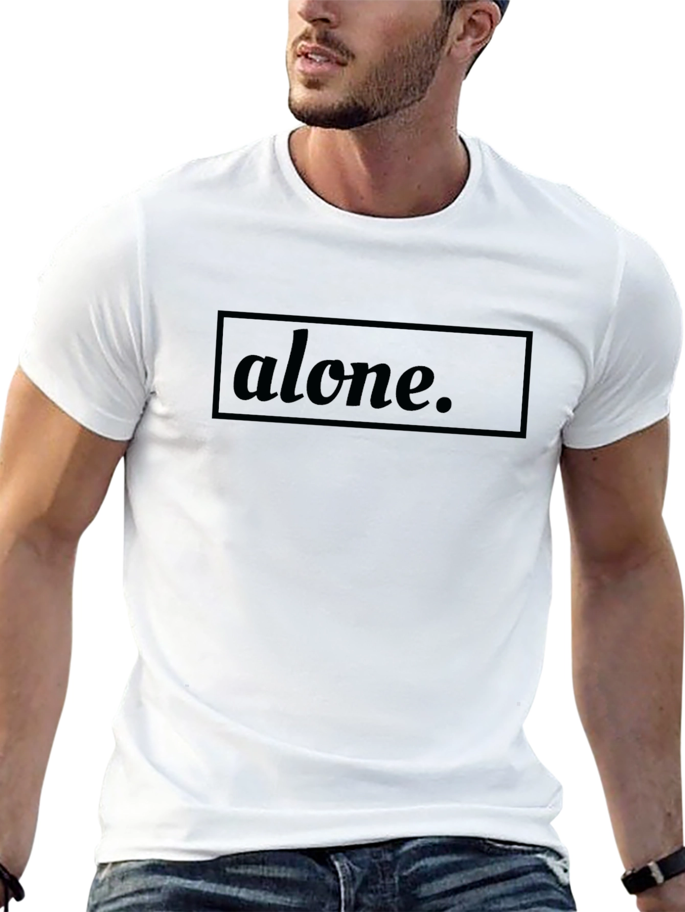 Alone Graphic Tee - Mens Black T-Shirt