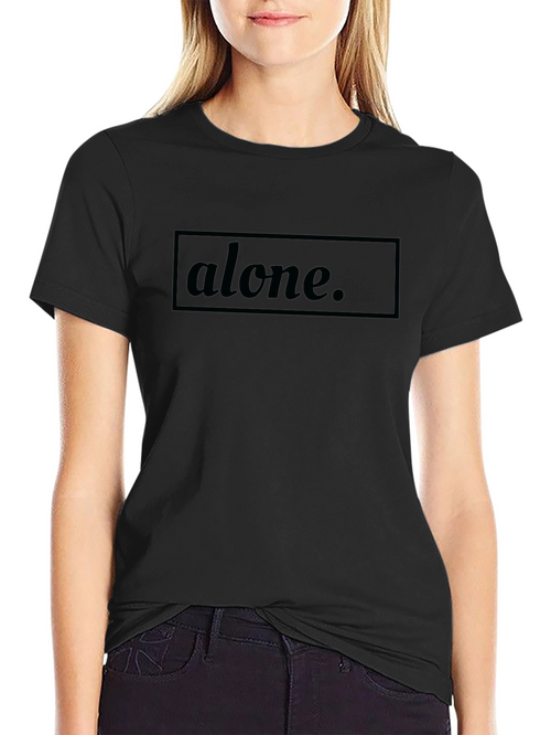Alone Graphic Tee - Mens Black T-Shirt