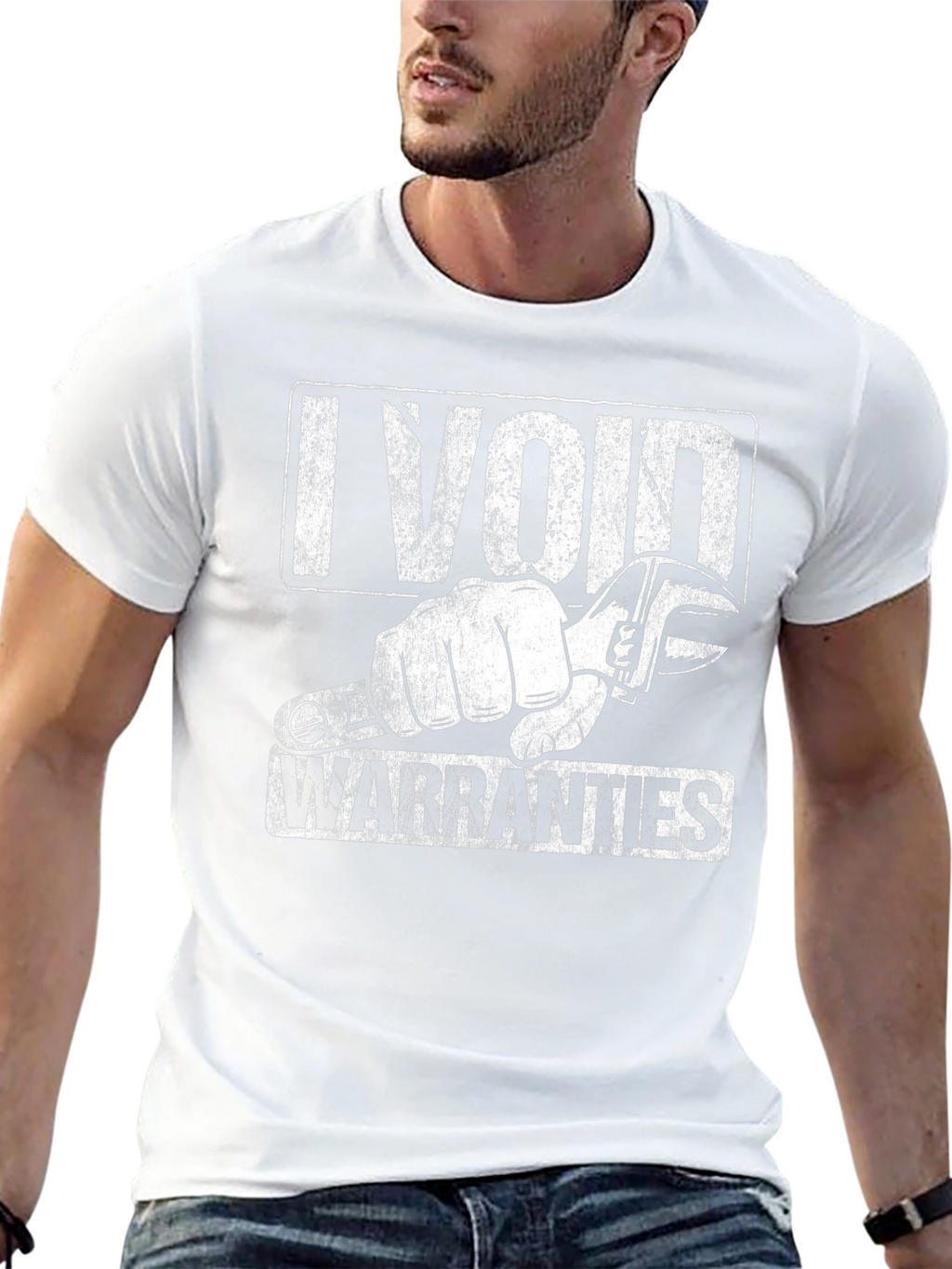I Void Warranties Graphic Tee - Black