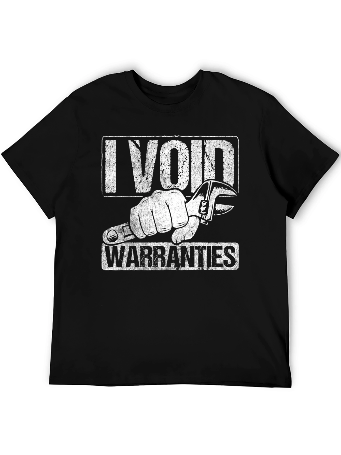 I Void Warranties Graphic Tee - Black