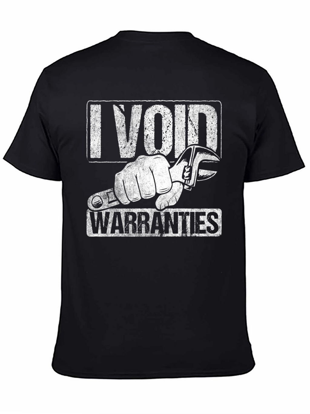 I Void Warranties Graphic Tee - Black