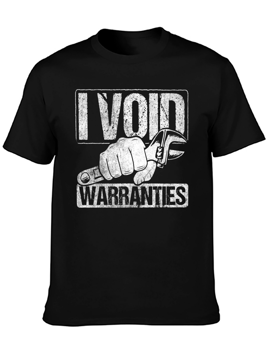 I Void Warranties Graphic Tee - Black