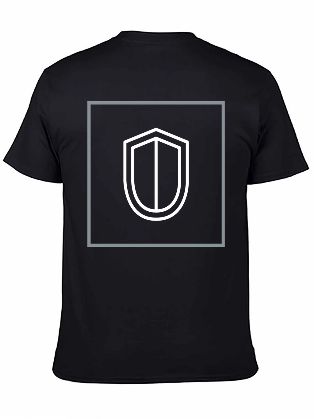 Shield Graphic Black T-Shirt - Stylish Protection