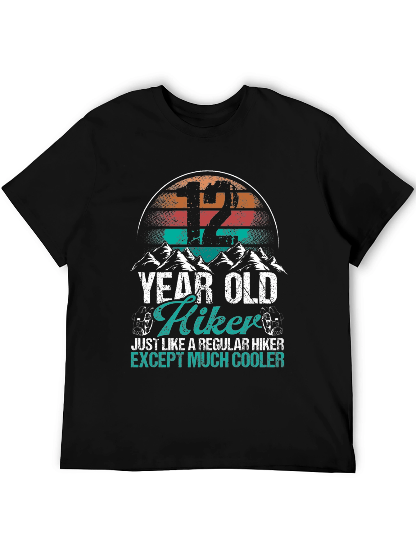 12 Year Old Hiker Graphic T-Shirt - Cool Adventure Tee