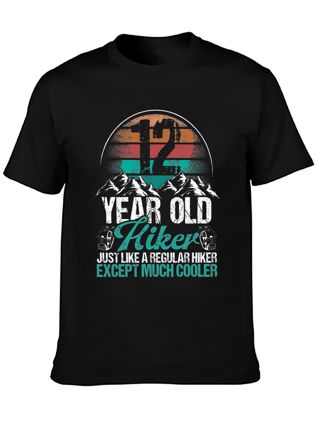 12 Year Old Hiker Graphic T-Shirt - Cool Adventure Tee