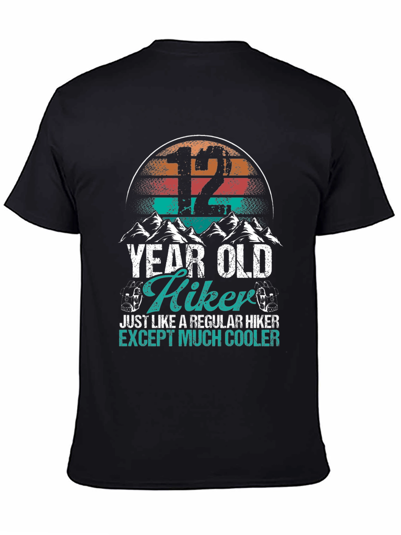 12 Year Old Hiker Graphic T-Shirt - Cool Adventure Tee