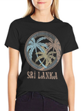 Sri Lanka Palm Tree T-Shirt - Island Vibes