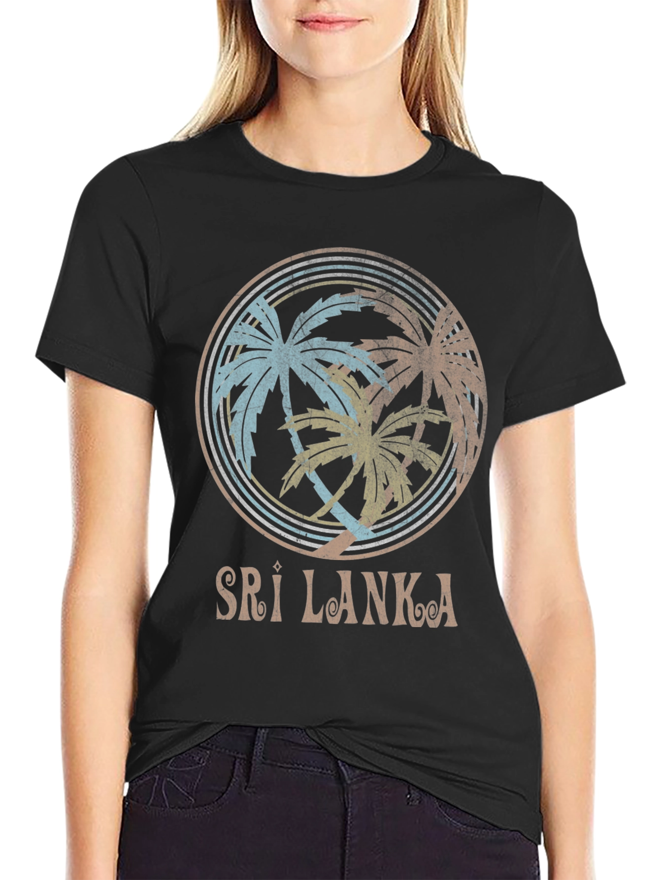 Sri Lanka Palm Tree T-Shirt - Island Vibes