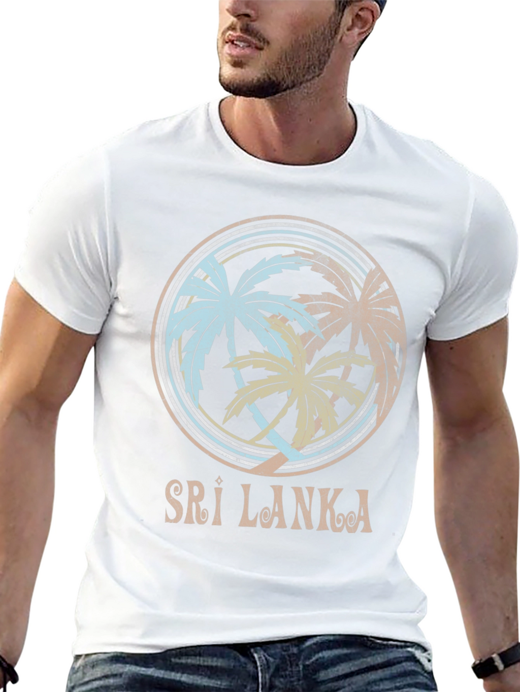 Sri Lanka Palm Tree T-Shirt - Island Vibes