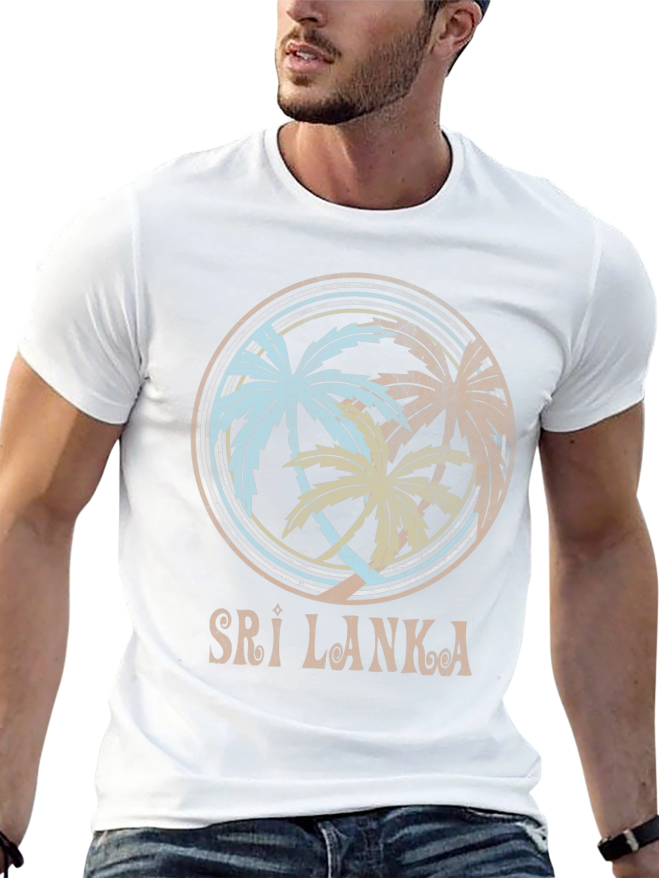 Sri Lanka Palm Tree T-Shirt - Island Vibes