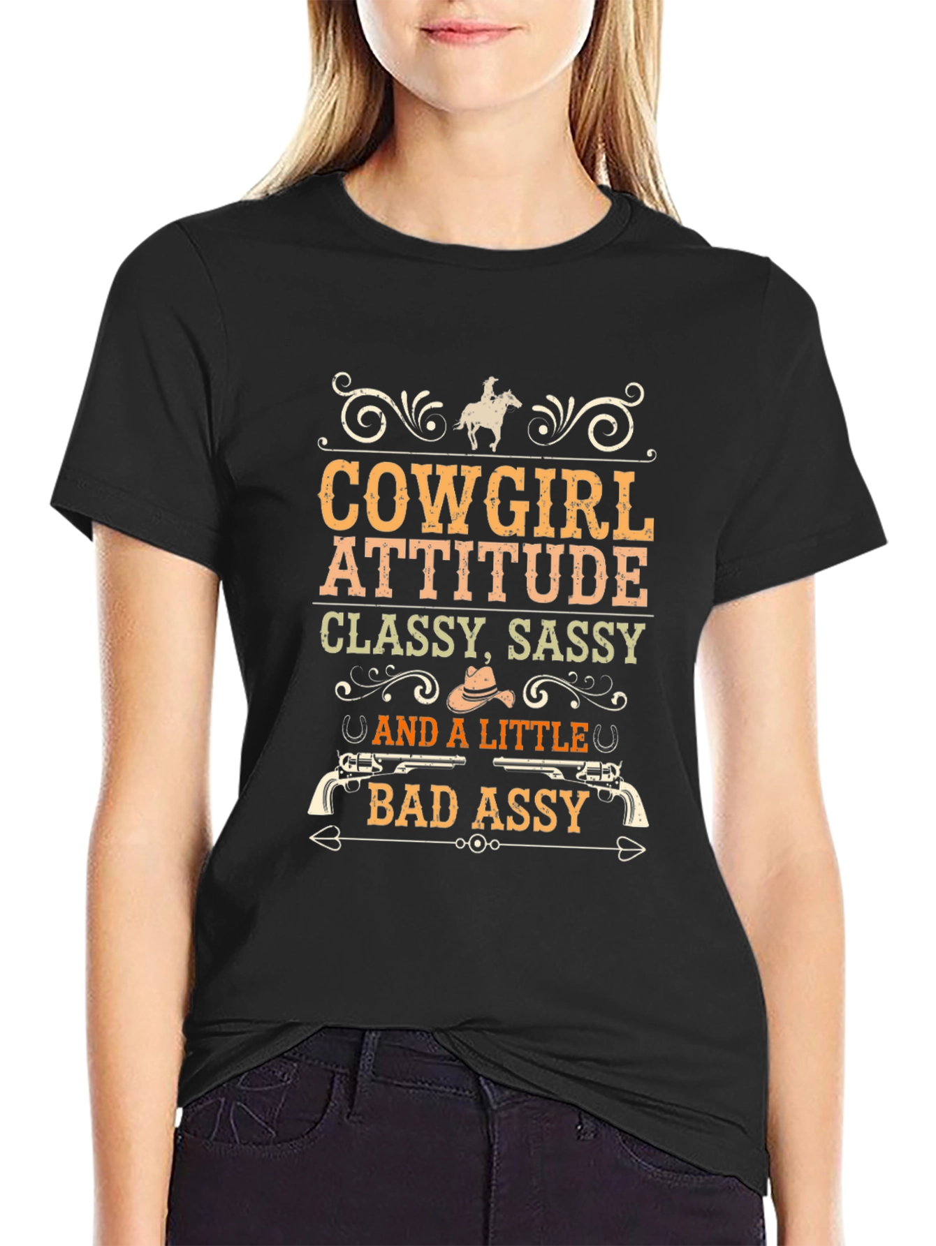 Cowgirl Attitude Graphic Tee