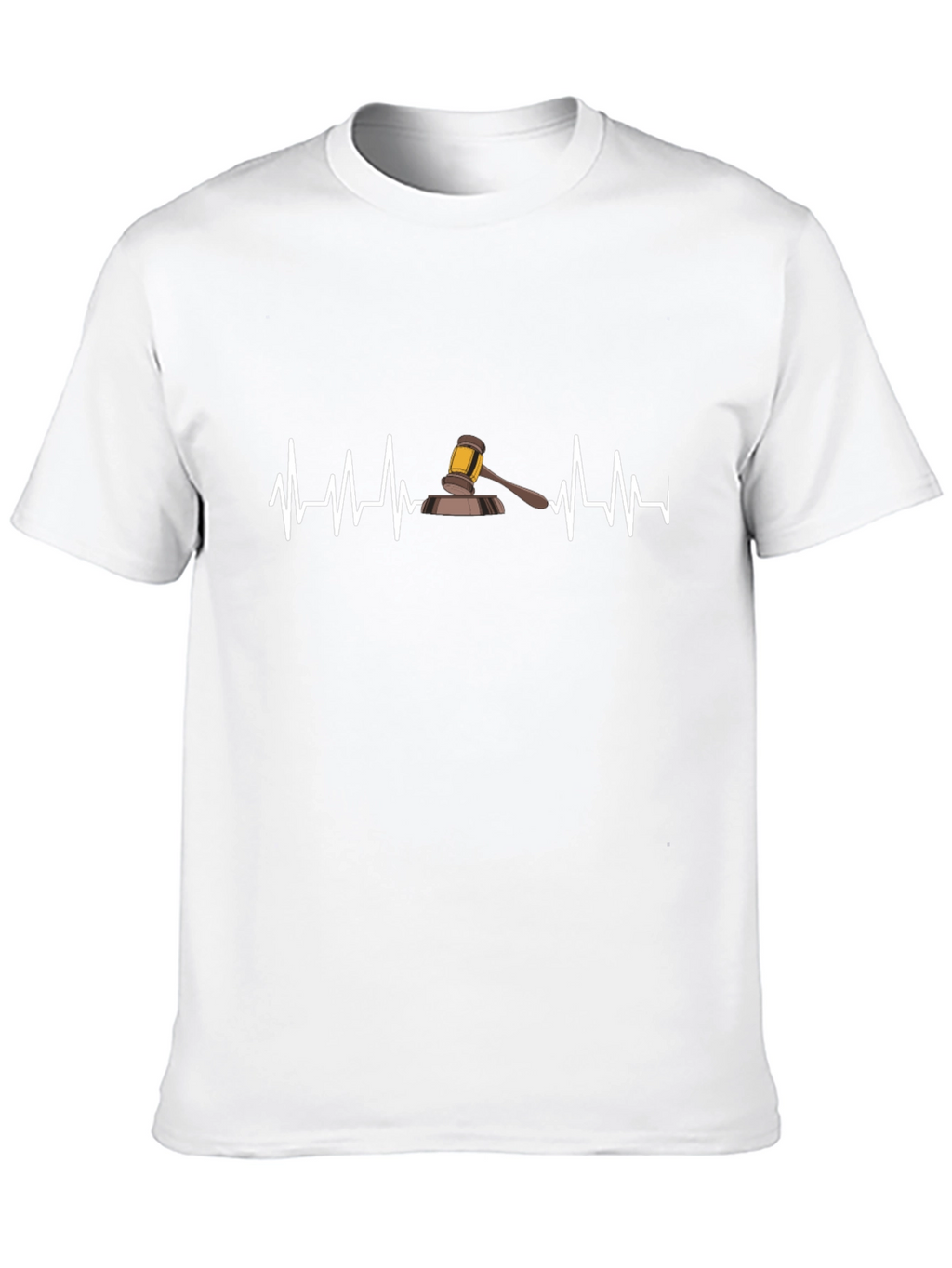 Lawyer Heartbeat T-Shirt - Black Cotton Tee