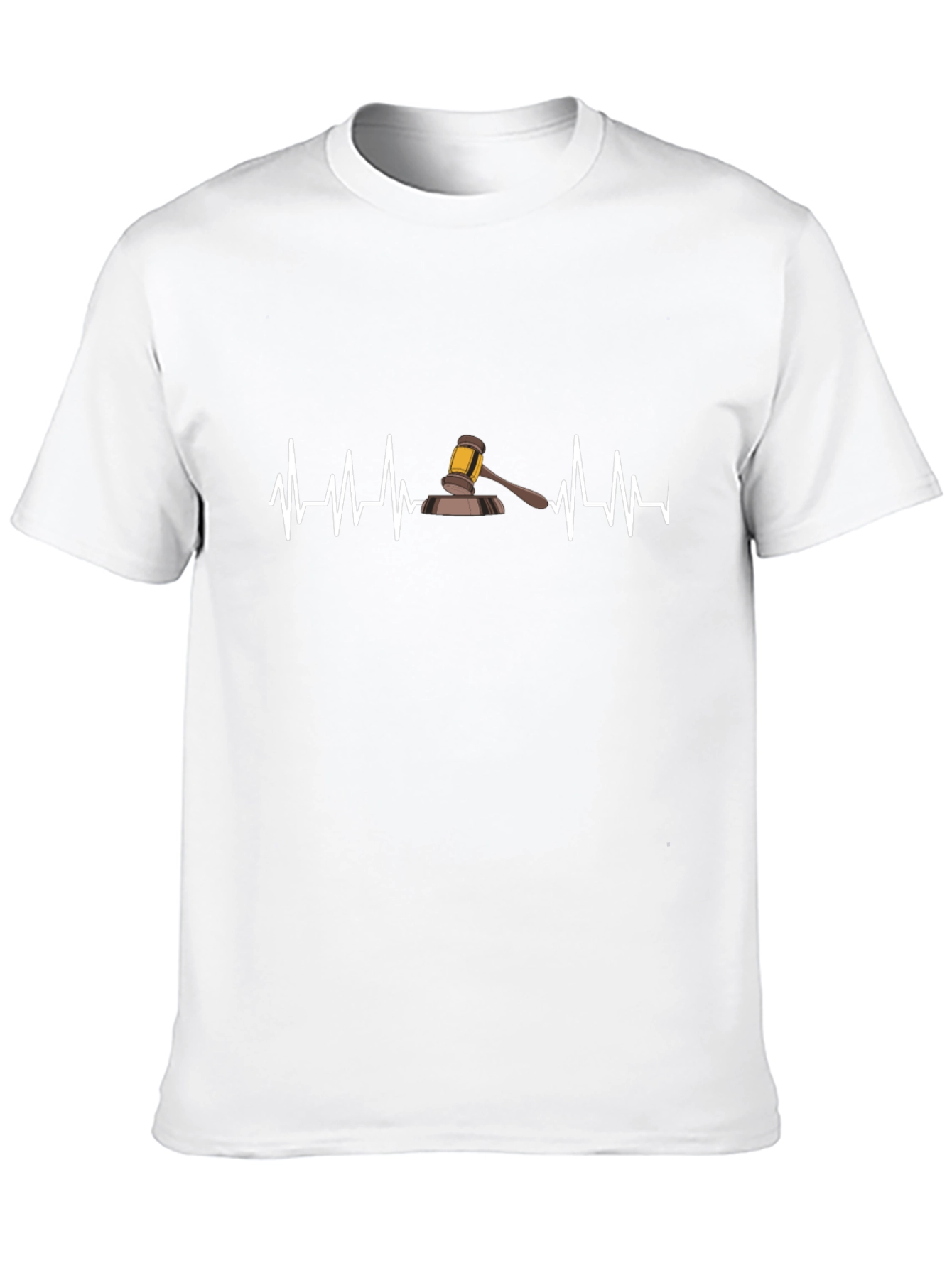 Lawyer Heartbeat T-Shirt - Black Cotton Tee
