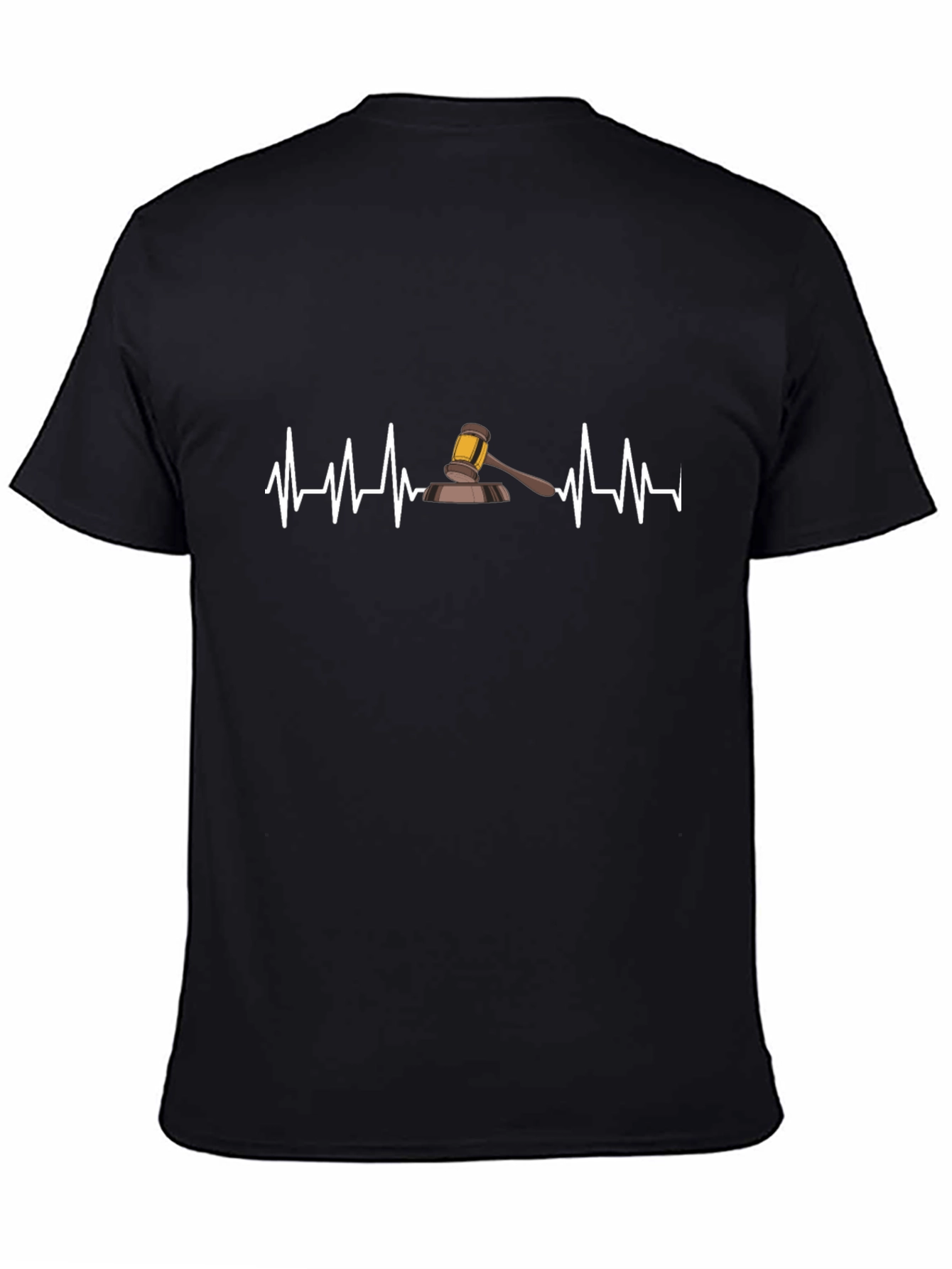 Lawyer Heartbeat T-Shirt - Black Cotton Tee