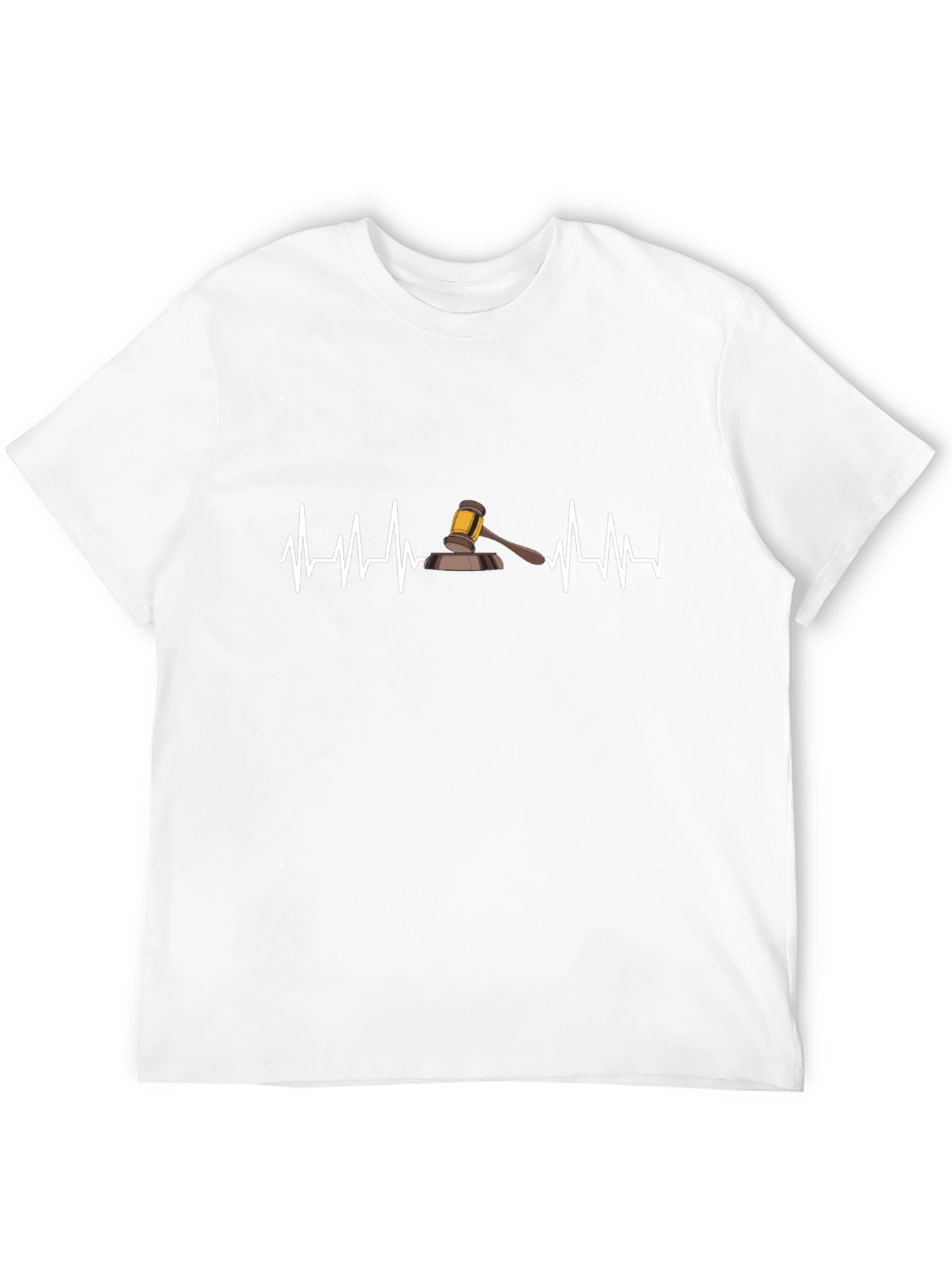 Lawyer Heartbeat T-Shirt - Black Cotton Tee