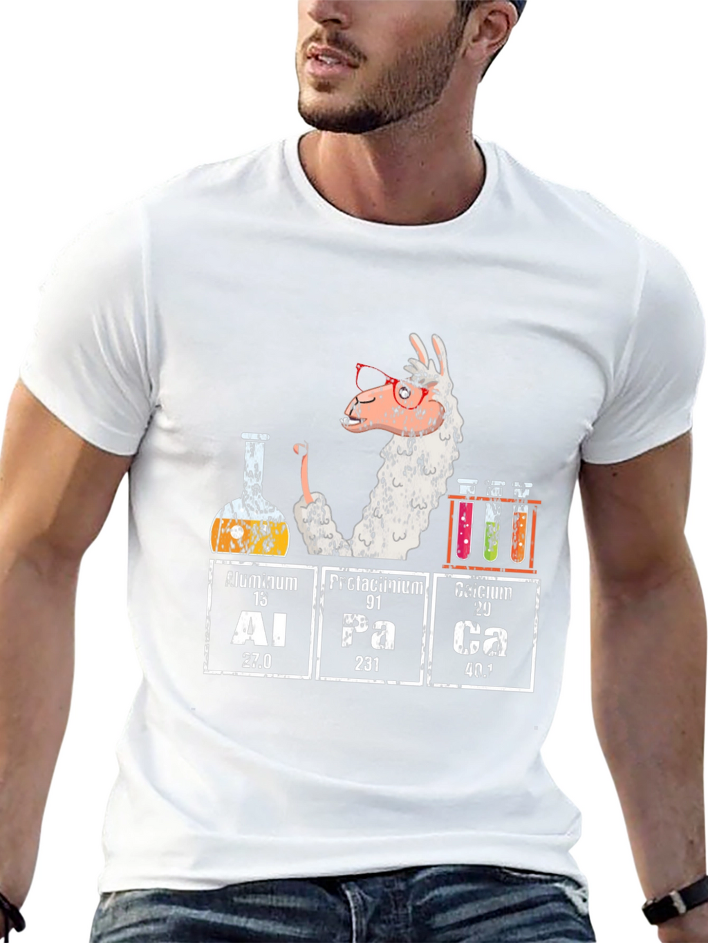 Alpaca Periodic Table T-Shirt Funny Science Tee