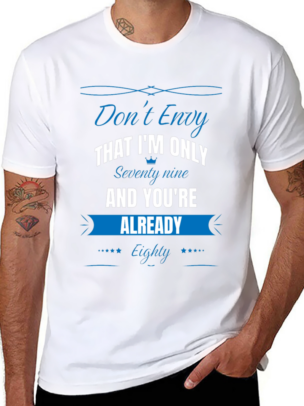 Funny 79 vs 80 Birthday T-Shirt