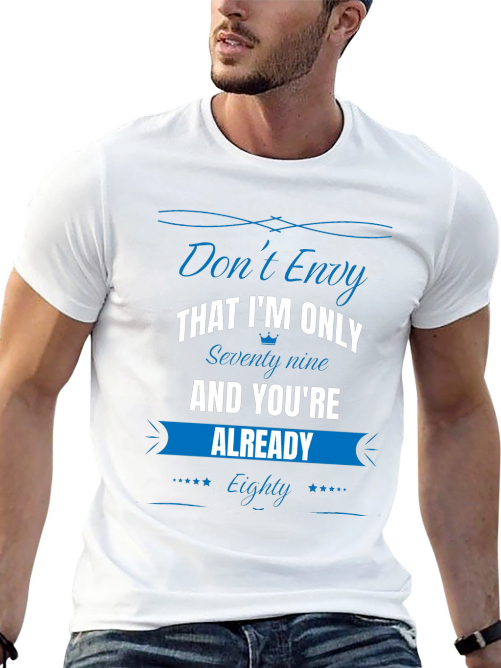 Funny 79 vs 80 Birthday T-Shirt