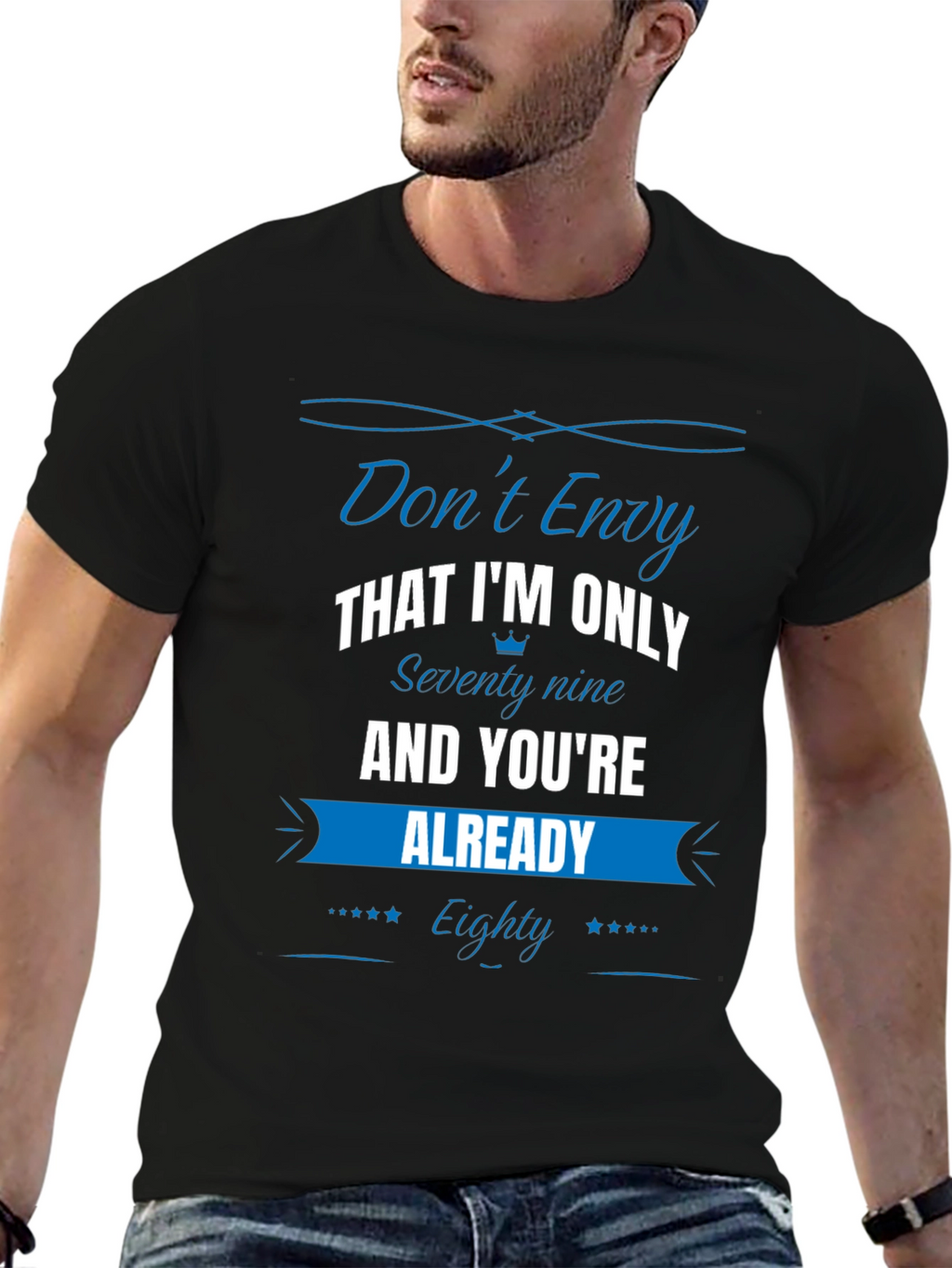 Funny 79 vs 80 Birthday T-Shirt