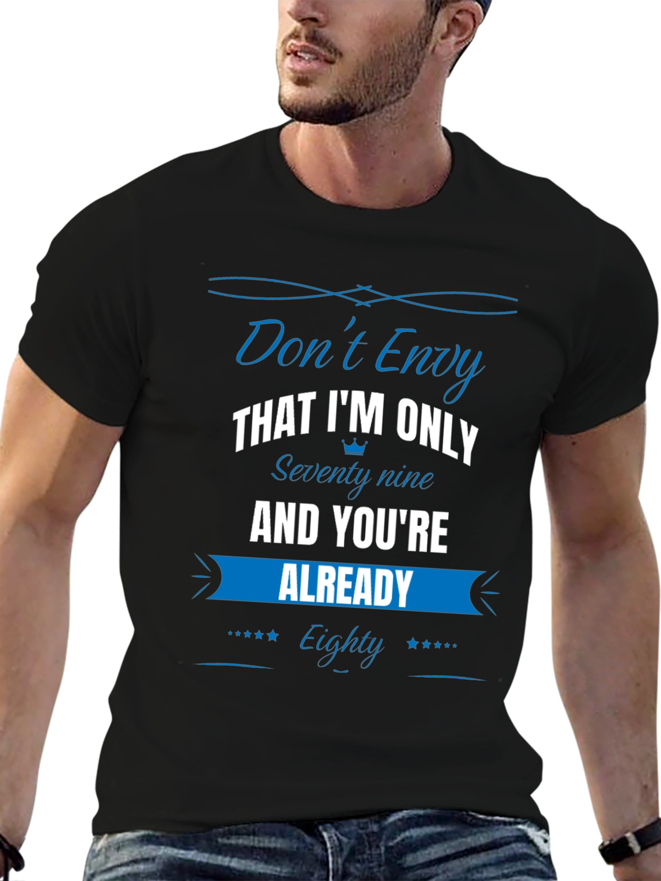 Funny 79 vs 80 Birthday T-Shirt