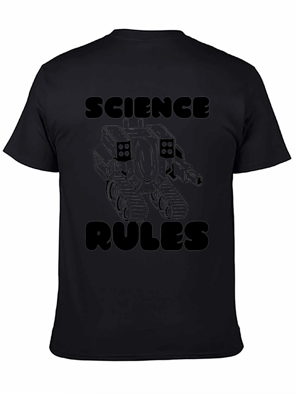 Science Rules Graphic T-Shirt - Black