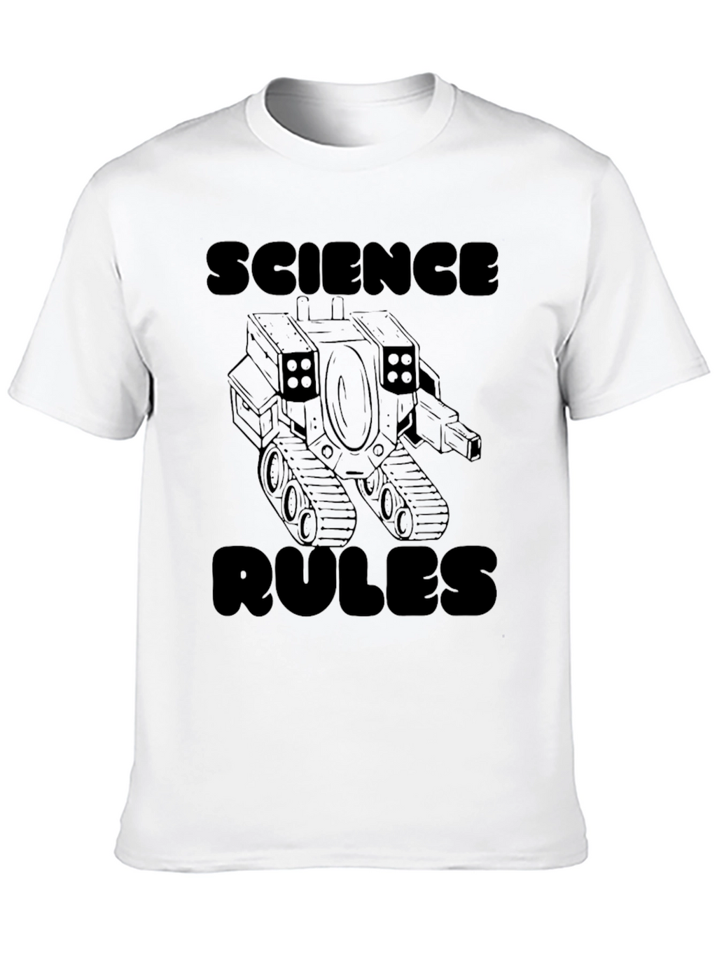 Science Rules Graphic T-Shirt - Black