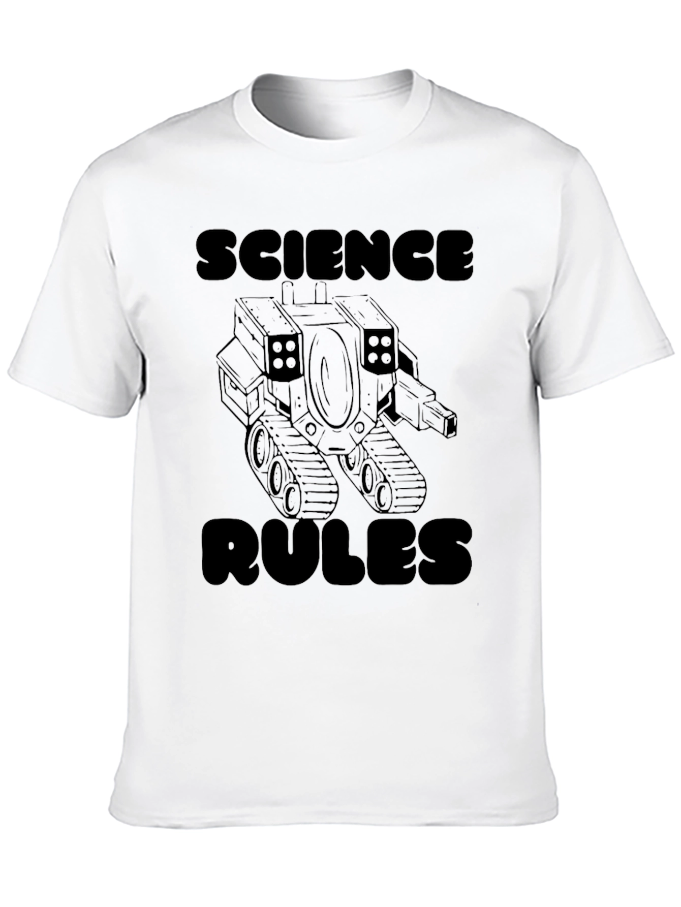 Science Rules Graphic T-Shirt - Black
