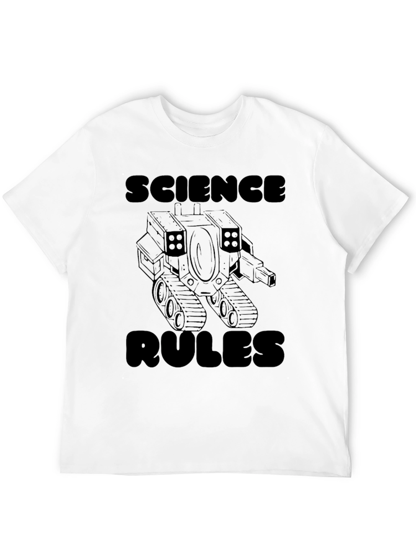 Science Rules Graphic T-Shirt - Black