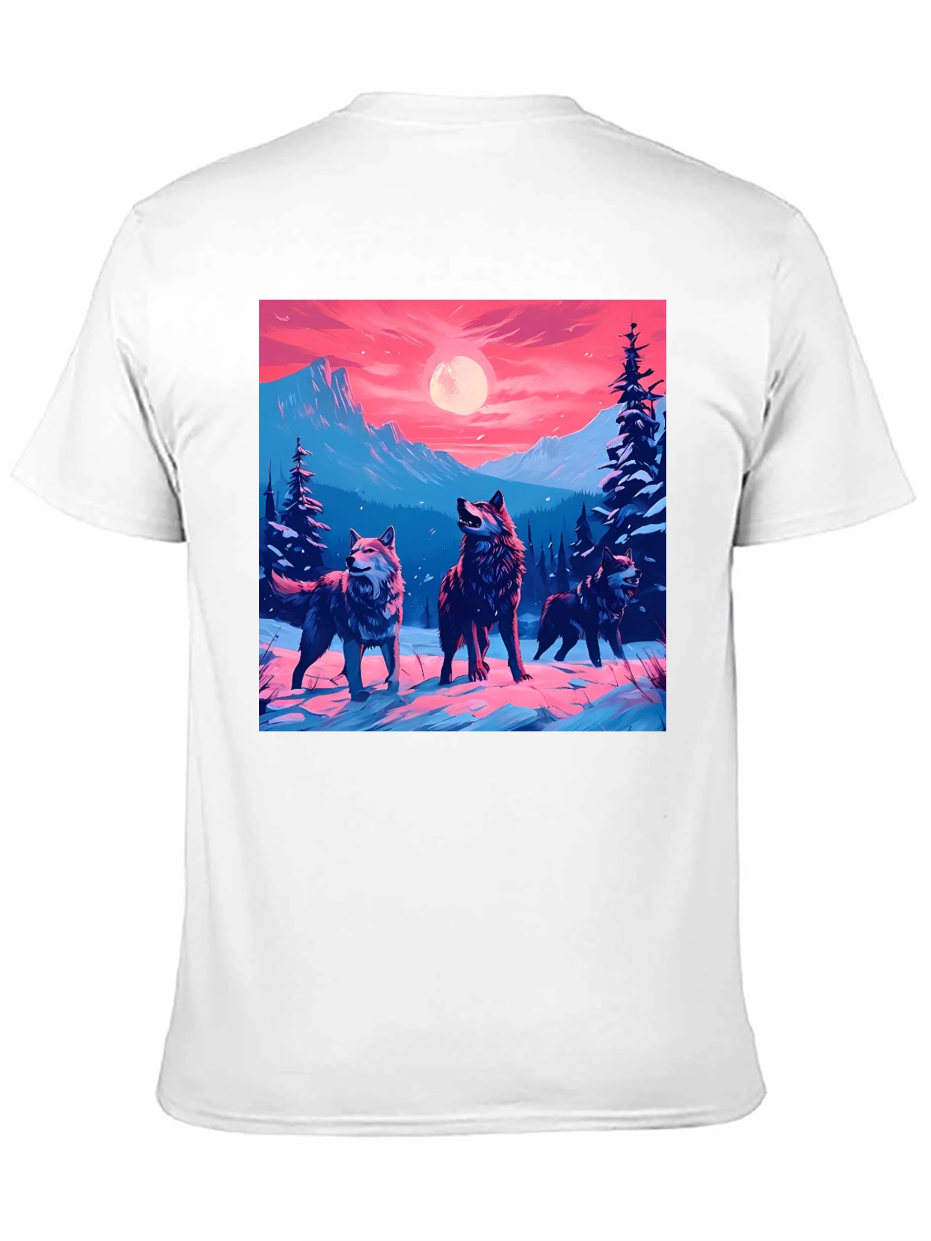 Wolf Pack Graphic Tee - Black