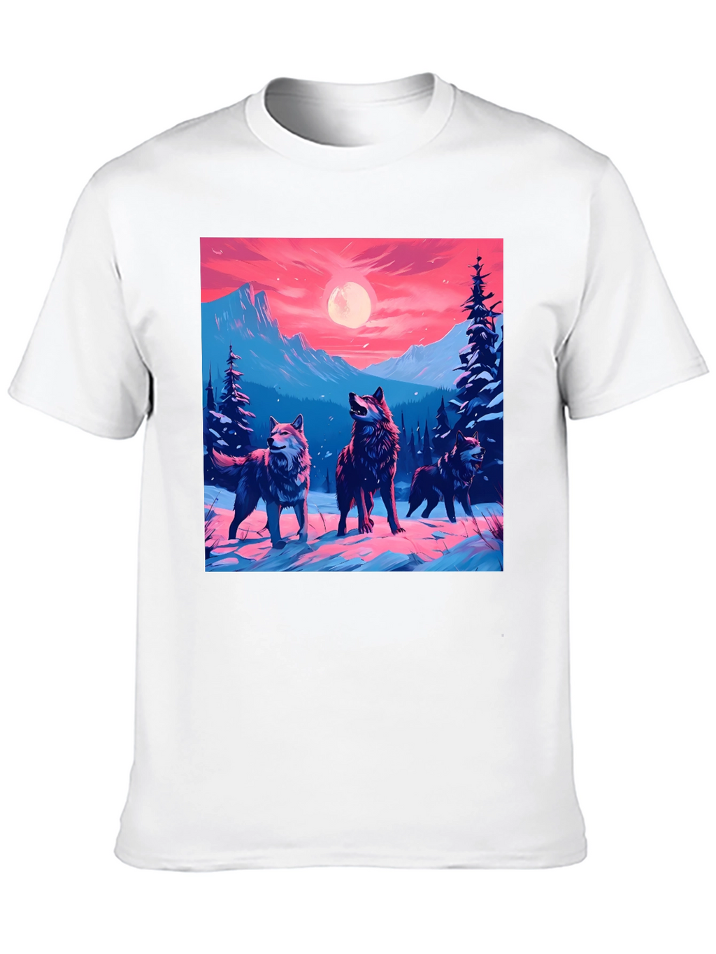Wolf Pack Graphic Tee - Black