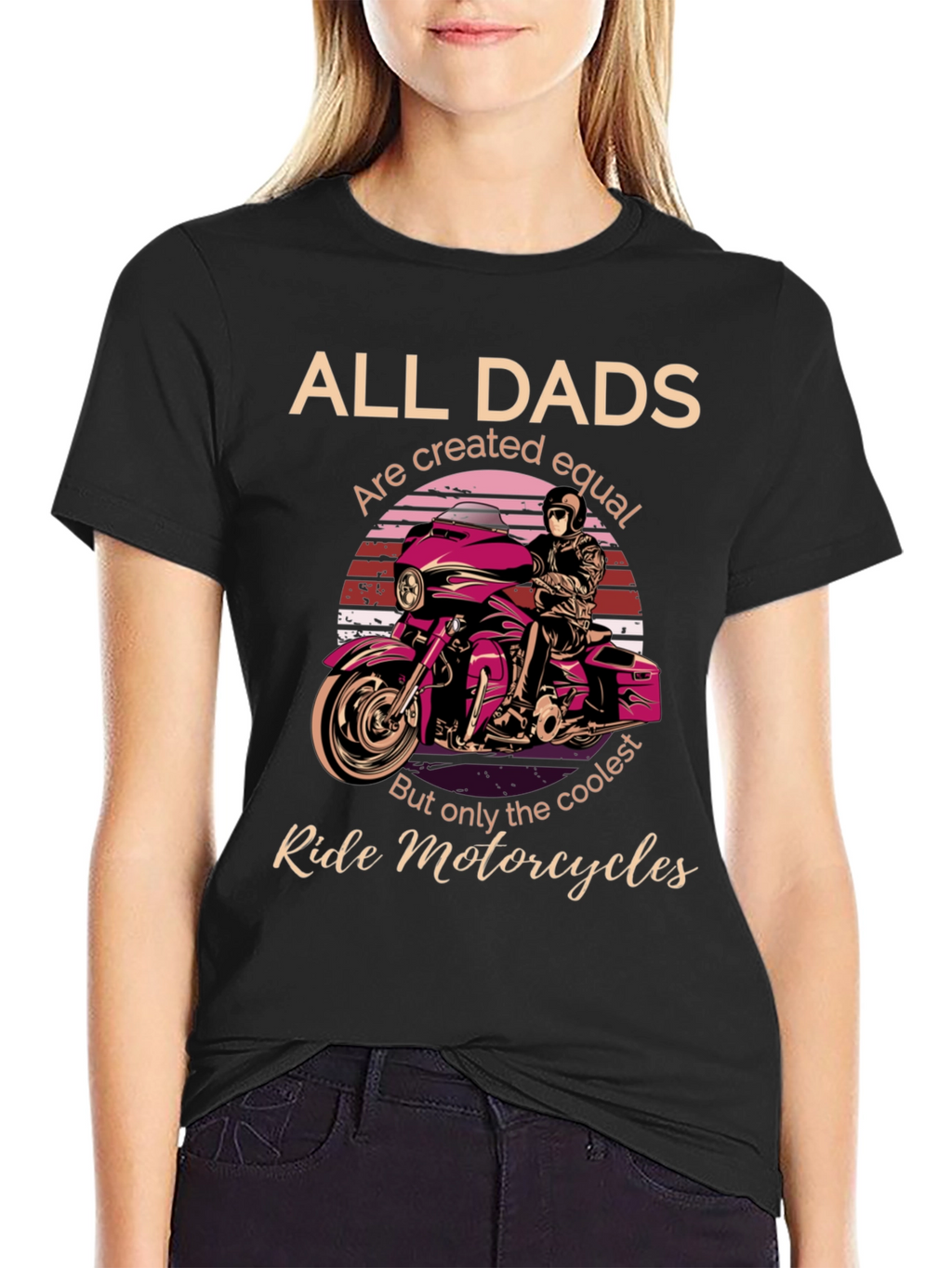 Cool Dads Ride Motorcycles Graphic T-Shirt