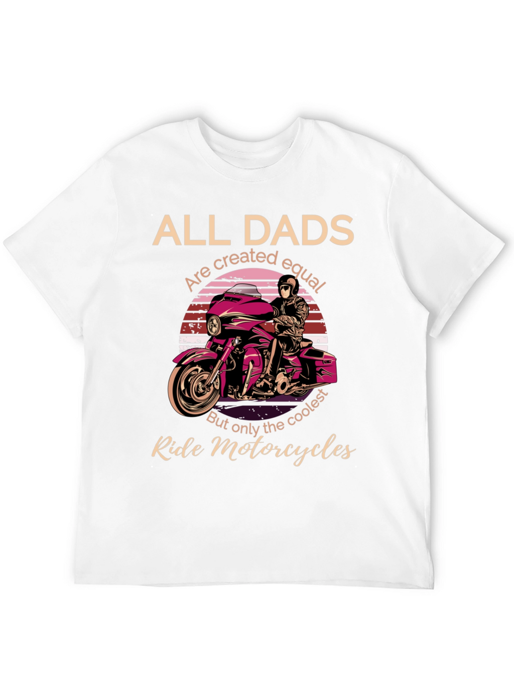 Cool Dads Ride Motorcycles Graphic T-Shirt