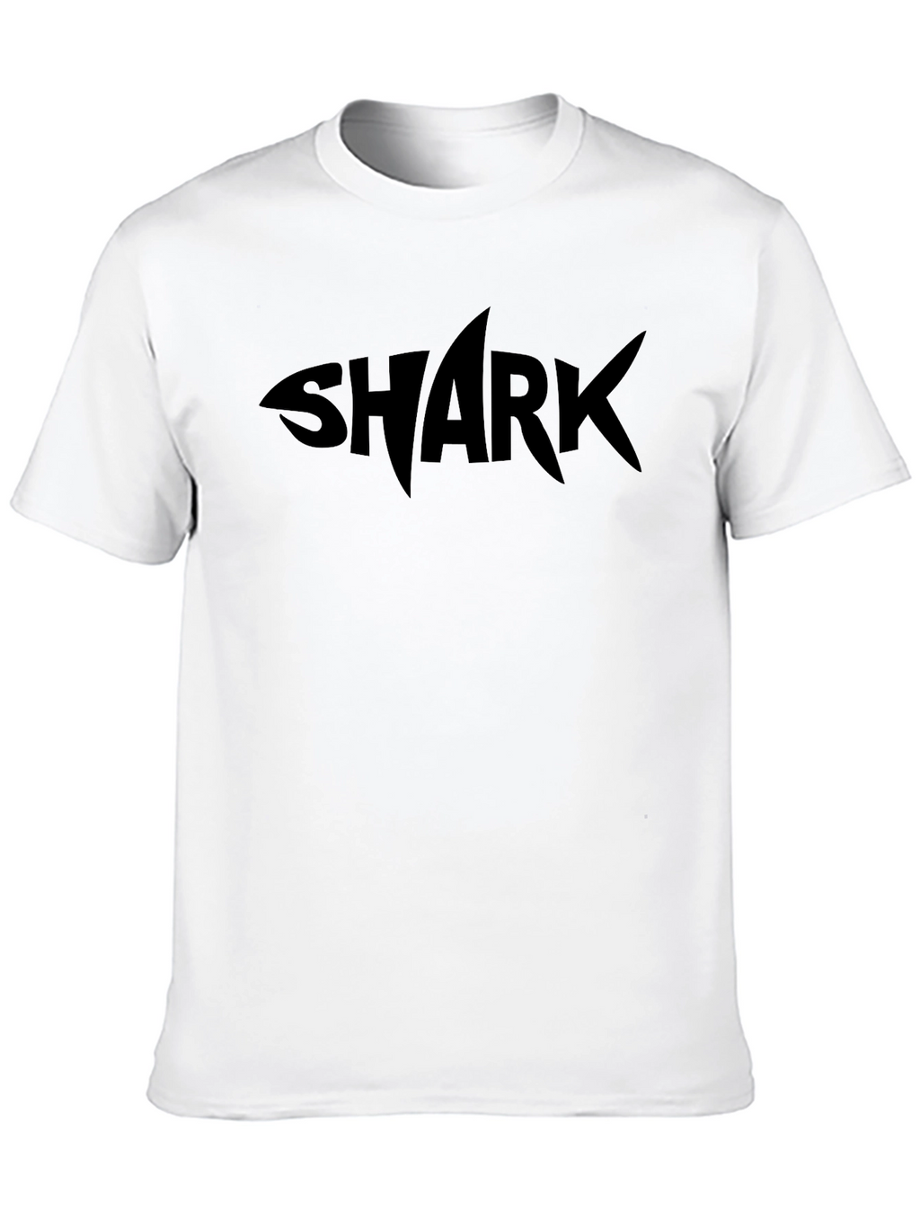 Shark Graphic Tee - Black Casual T-Shirt
