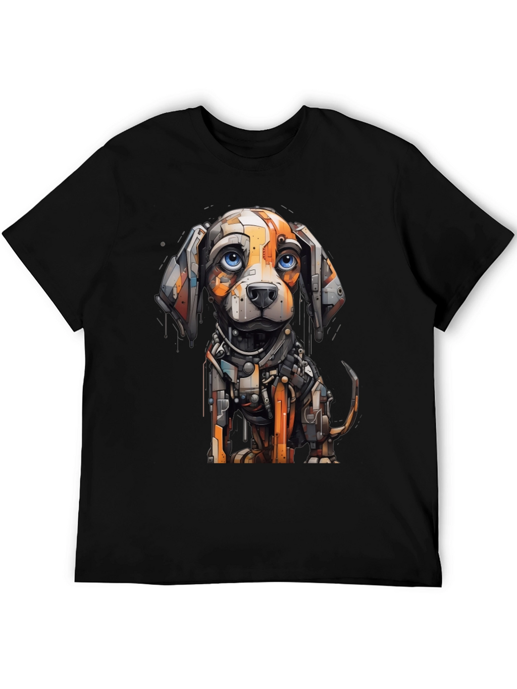 Robotic Dog Graphic Tee - Cool Unique Design
