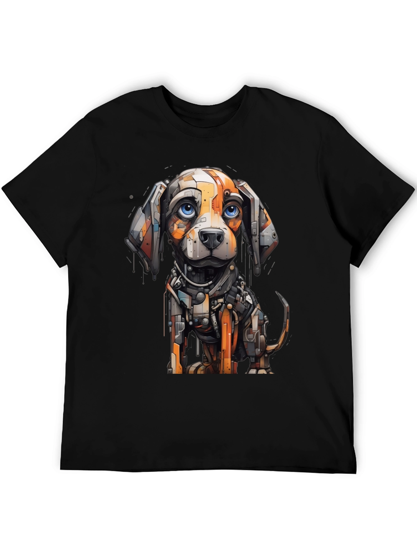 Robotic Dog Graphic Tee - Cool Unique Design