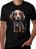 Robotic Dog Graphic Tee - Cool Unique Design