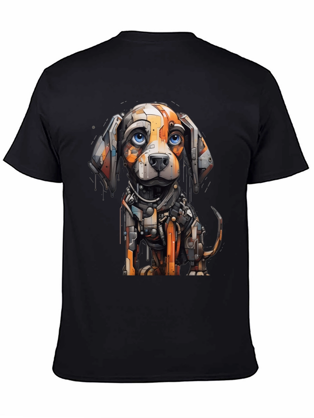 Robotic Dog Graphic Tee - Cool Unique Design