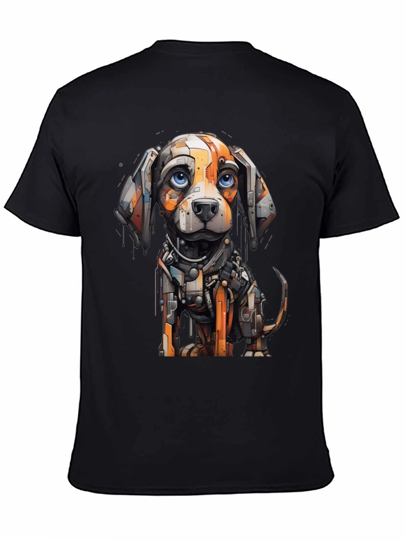 Robotic Dog Graphic Tee - Cool Unique Design