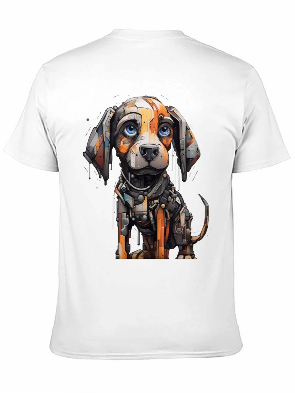 Robotic Dog Graphic Tee - Cool Unique Design