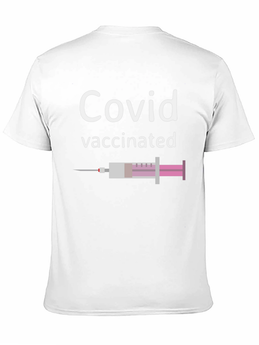 Covid Vaccinated T-Shirt - Black Graphic Tee